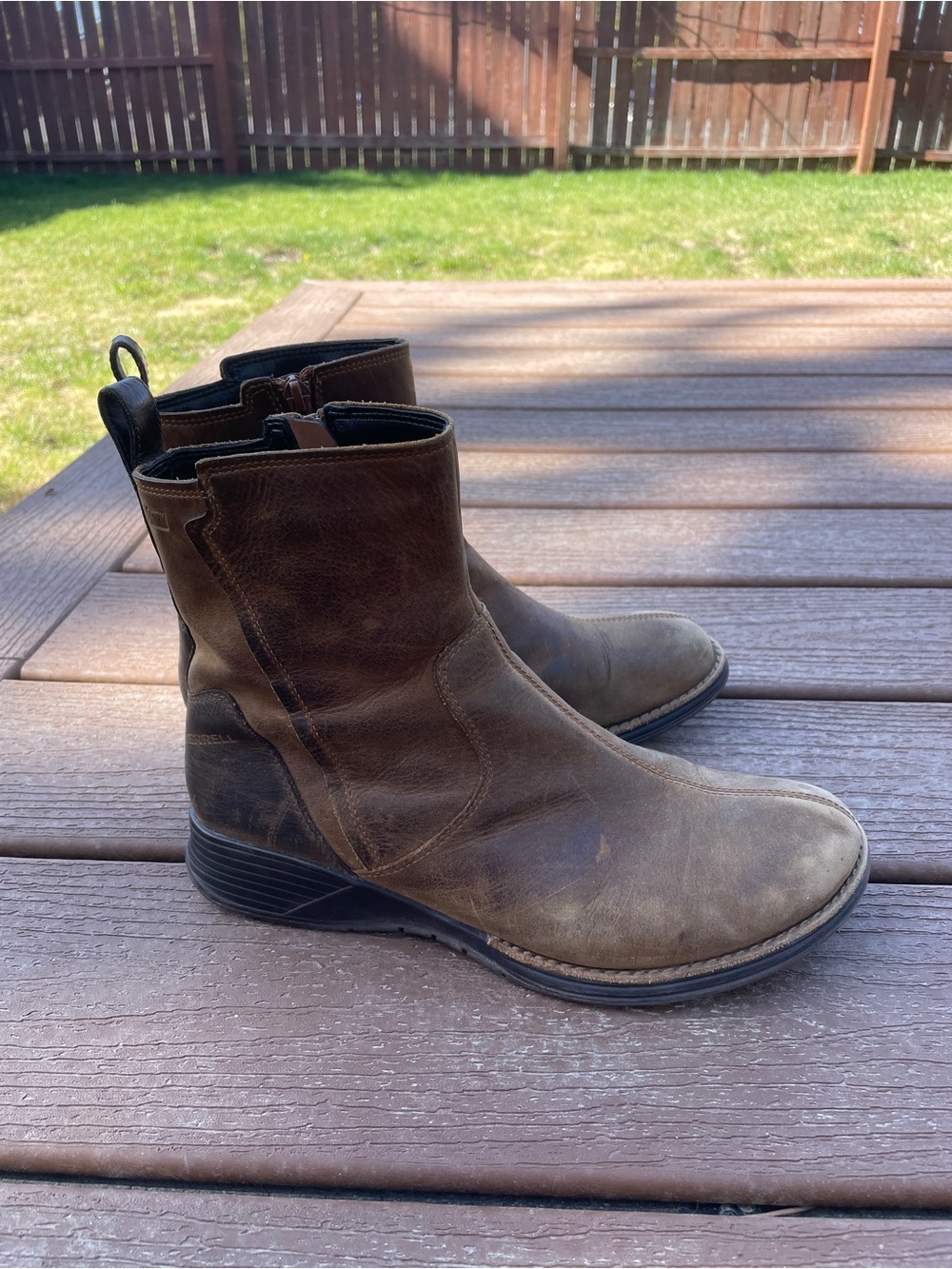 Merrell Women's Brown Chukka Zip Ankle Boots - Picture 3 of 7